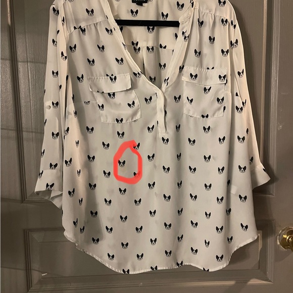 Cute Torrid Boston Terrier Blouse - Picture 3 of 7